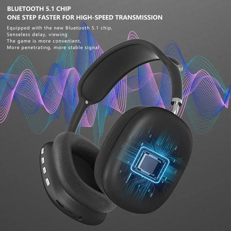 Auriculares Bluetooth Airbuds P9 Pro Max auriculares inalámbricos con micrófono y cancelación de ruido.