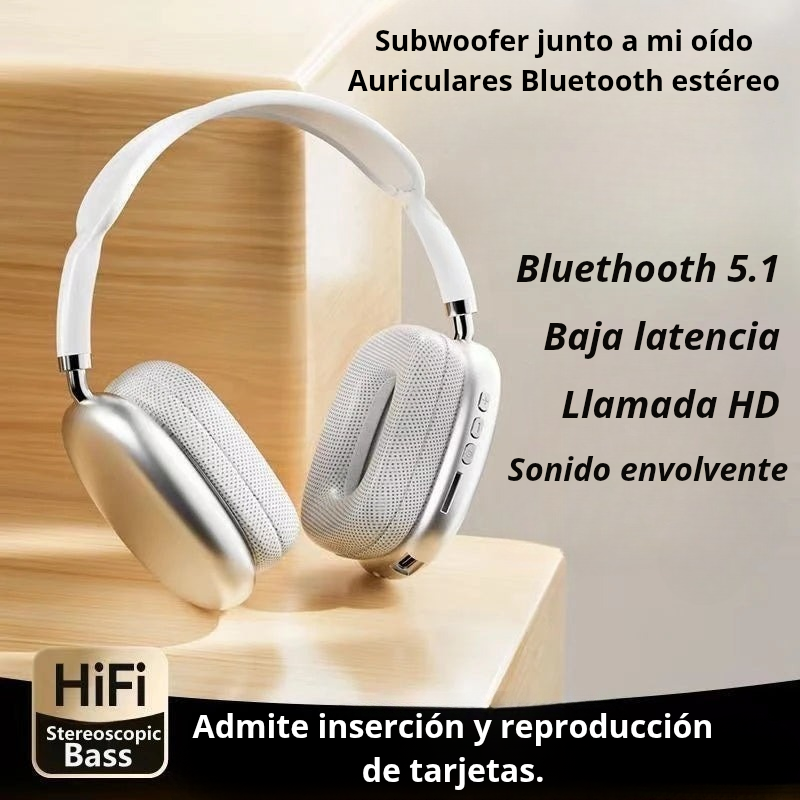 Auriculares Bluetooth Airbuds P9 Pro Max auriculares inalámbricos con micrófono y cancelación de ruido.